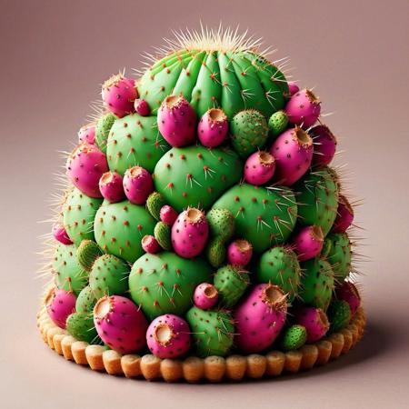 A pastry <lora:Prickly Pear Style v1:1>, Prickly Pear Style,