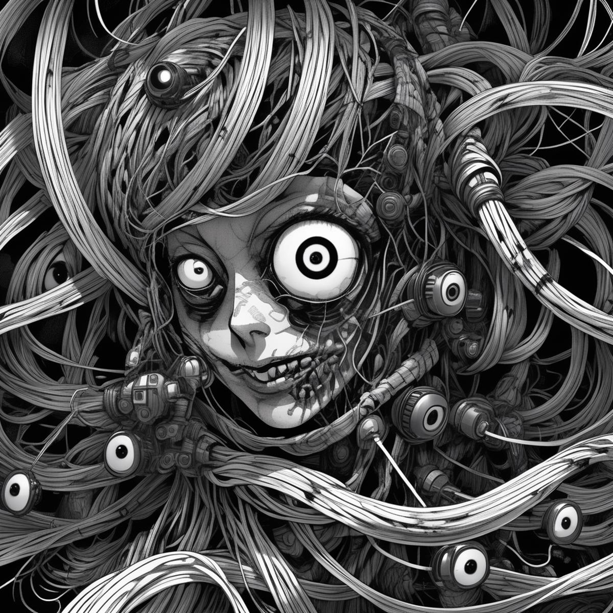 Junji Ito Style {SDXL Now Supported} image by nazzul