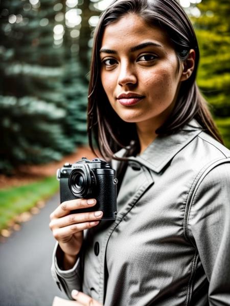 Fujifilm XF1, a woman holding a Erica spp