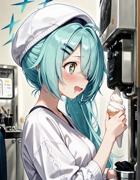 soft serve machine [ソフトクリームマシン]  <ILL>