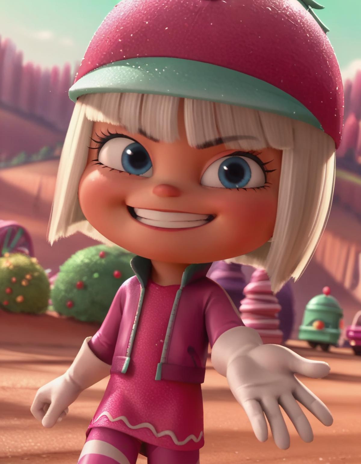 Taffyta Muttonfudge - Wreck-It Ralph - COMMISSION - movie | Stable  Diffusion LoRA | Civitai