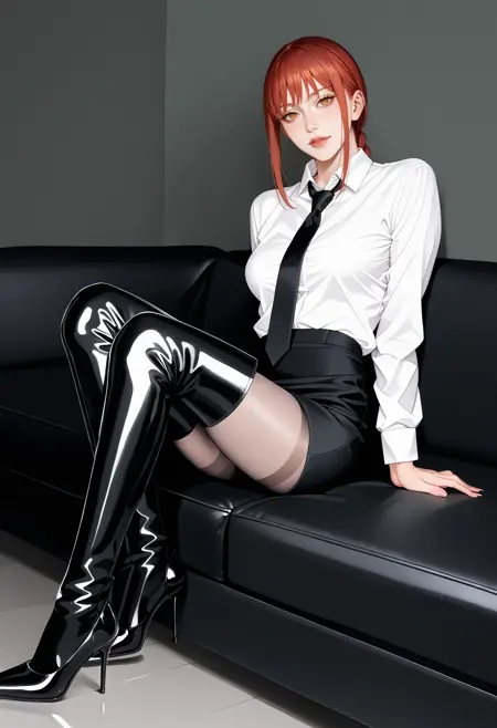 PAIR OF VERY NORMAL PATENT LEATHER THIGH BOOTS|一双很普通的漆皮大腿靴