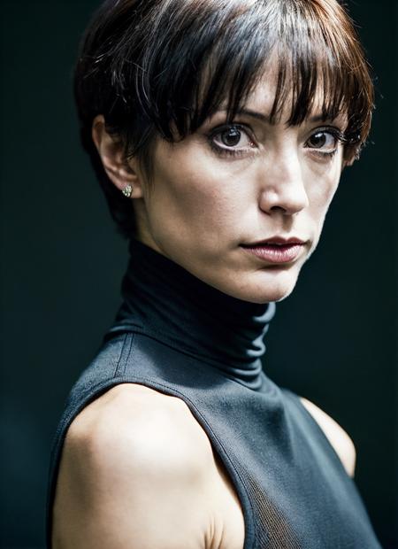 A stunning intricate full color portrait of (sks woman:1), wearing a black turtleneck, epic character composition, by ilya kuvshinov, alessio albi, nina masic, sharp focus, natural lighting, subsurface scattering, f2, 35mm, film grain, <lora:locon_nanavisitor_v1_from_v1_64_32:1.25>