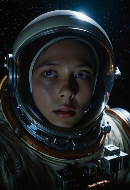 (masterpiece, top quality, official art, best quality, beautiful and aesthetic:1.2), 4k, 8k, Dimly lit environments, 24bit colors, a stunning film noir still photograph, 
Top fantasy film, raw, realistic, a space astronaut floating in the dark space with a (huge black hole/Interstellar style) in the background,
dramatic cinematic film lighting, subsurface scattering, atmospheric lighting, imperfections, natural, shallow dof, sss lighting, very clear hands, perfect eyes, 
very strong contrast, dramatic Lighting,
strong visual contrast, terrifying, 
Tsutomu Nihei, cinematic film style, special effects, VFX, award-winning picture, highly detailed, ultra-high resolutions, 32K UHD, sharp focus,
(photorealistic:1.5), (Extremely realistic, masterpiece, top quality, official art, best quality, beautiful and aesthetic:1.2), 4k, 8k, 
very rich details,