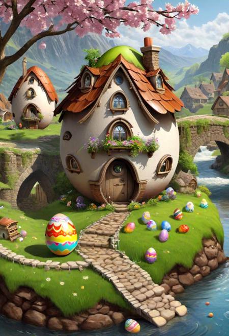 Easter Egg House [Illustrious & SDXL & SD1.5] SDXL