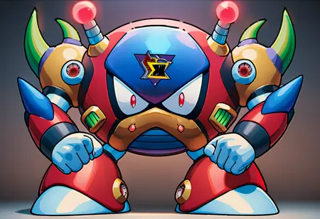 SDXL | Bubble Crab (Mega Man X2) -For Animagine XL V3.1- |