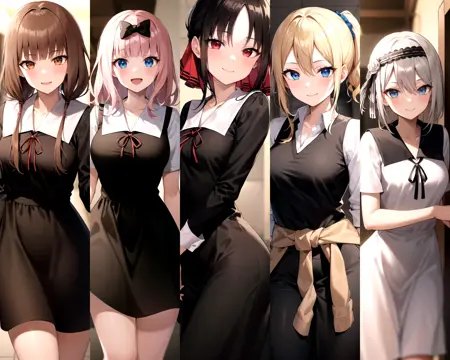 Love is War [sd1] 5 Girl pack: Kaguya-sama, Chika, Hayasaka Ai, Miko, Kei