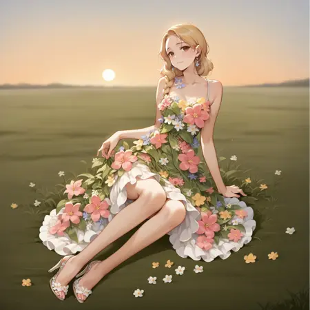 Floral Femme Fatale Dress