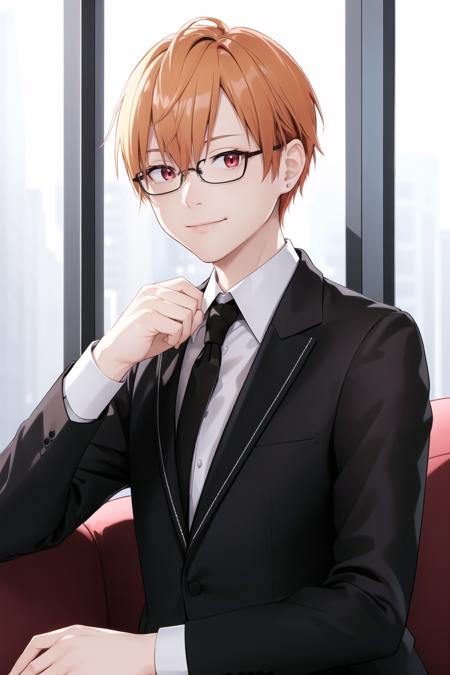 (Night:1.7),In high rise office,Beside the windows,
Sitting on a couch,holding a wine glass with wine,
business suit, Black_jacket,White_shirt,Black_tie,
<lora:Asian01-V1:0.4>,Glasses,<lora:Ashizawa_Saki_RIOT_MUSIC-KK77-V1:0.5>,
bangs, blonde hair,red eyes,short_hair,
1 Man, 30yo,male,looking at viewer,(upper_body:1.7), (Close-Up),
NSFW,official art,extremely detailed CG unity 8k wallpaper, perfect lighting,Colorful, Bright_Front_face_Lighting,
(masterpiece:1.0),(best_quality:1.0), ultra high res,4K,ultra-detailed,
photography, 8K, HDR, highres, absurdres:1.2, Kodak portra 400, film grain, blurry background, bokeh:1.2, lens flare, (vibrant_color:1.2)