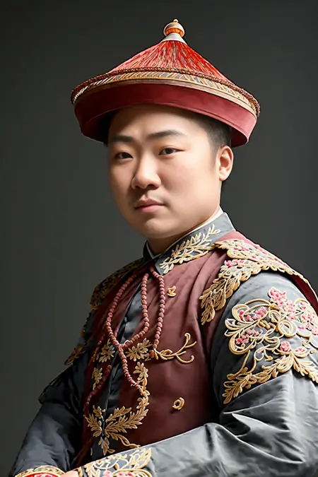 Qing Dynasty official headwear chinese