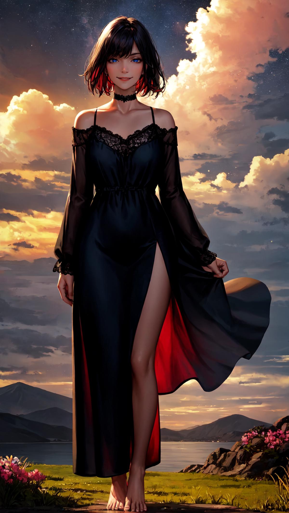 【Costume】【Cosplay】Black Nightgown of Lila Decyrus (Moonlight Encounter) 莉拉·德西亚斯同款睡袍 image by 01HHHH10