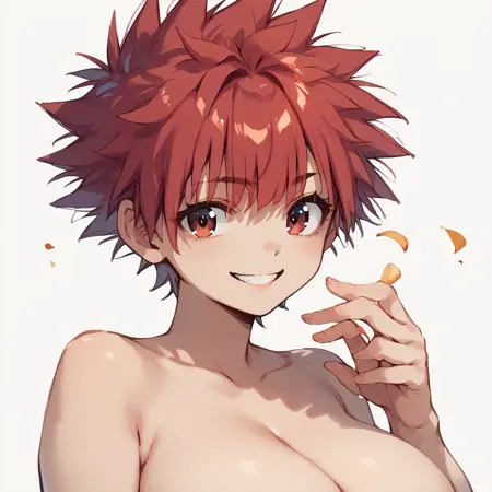 ツンツン頭の女の子/Spiky Hair Girl