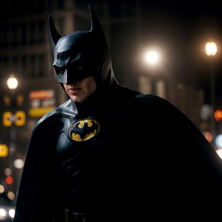 cinematic film still of  <lora:Batman 1989 SD1.5:1.2>
batman 1989 a man in a batman costume chasing a man in a hat, shallow depth of field, vignette, highly detailed, high budget, bokeh, cinemascope, moody, epic, gorgeous, film grain, grainy