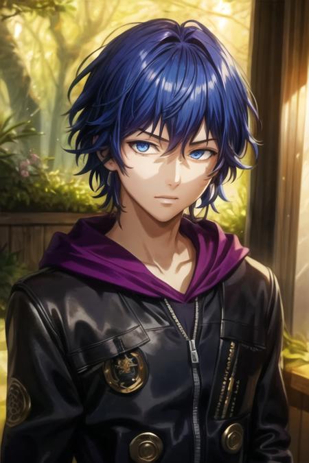 ayato_kirishima blue hair blue eyes