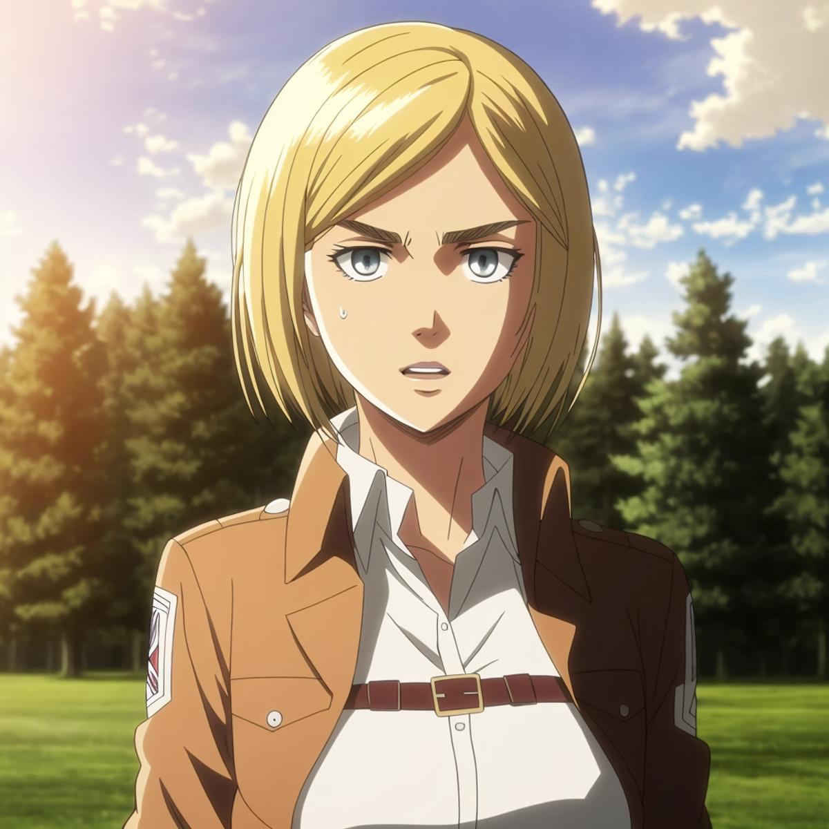 attack on titan blonde girl