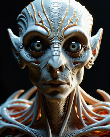 ((((masterpiece)), photographic)), professional detailed portrait, ultra high detail, sharp, insanely detailed, 



alien portrait, high fantasy, pale whites, grays, marble texture, soft diffused lighting, elongated face, pronounced cheekbones, slender nose, narrow eyes, intricate skin texture, natural armor, draped garment, bead-like structures, solemnity, alien grace, ancient wisdom, Guillermo del Toro style, naturalistic alien form, absurdres, incredibly-absurdres, high-sharp, ultra-highres, Sharp, 4K,





<lora:xl_more_art-full_v1:0.3>, 
<lora:AetherPunkAIv2:0.5>, aetherpunkai,
<lora:WowifierXL-V2:0.7>, 
<lora:orangeblack:1.0>, 
<lora:ReaLora:0.7>, 
<lora:RMSDXL_Enhance:3>, 
<lora:RMSDXL_Photo:0.8>, 
<lora:psychedelicai-SDXL-V2-000008:1>, 
<lora:EnvyBetterHiresFixXL01:0:hr=1>,  
<lora:add-detail-xl:0.8>, 
<lora:DetailedEyes_V3:1.2>, 
<lora:PerfectEyesXL:1.0>,
<lora:mjv6:0.8>,





