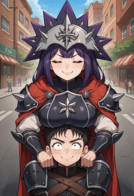 Oppai-Atama (Breasts Resting on Head) おっぱい頭 Concept - Lora pony