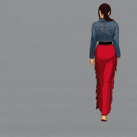 Side Fringe Skirt (Test)