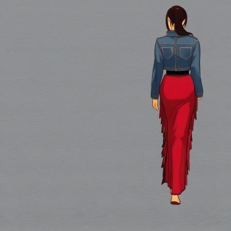 Side Fringe Skirt (Test) V1 Test