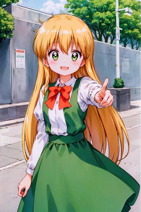 <lora:kozuki_miyu:1:>, kozuki miyu, daiyonchugakkou seifuku, (masterpiece:1.2), (high quality:0.8), 1girl, solo, on the street corner, smile, portrait