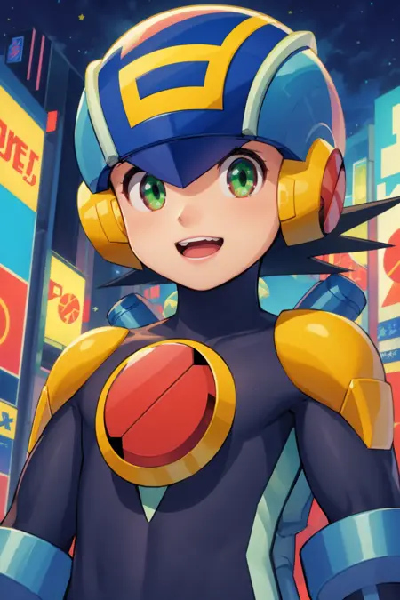 Megaman - MegaMan NT Warrior - SD1.5 LORA