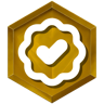 Gold Celebrity Badge
