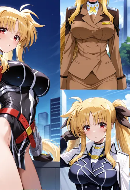 Fate Testarossa / フェイト・テスタロッサ / Fate T. Harlaown  - (3 OUTFITS) Magical Girl Lyrical Nanoha StrikerS / 魔法少女リリカルなのは StrikerS / Mahou Shoujo Lyrical Nanoha
