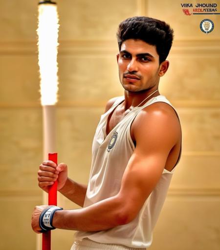 mena massoud a man <lora:shubman-gill_Mena-Massoud:1>, playing cricket , Indian Cricketer , hdr, seductive pose, homoerotic, sharp focus, highly detailed, professional lighting, photography, hdr, depth of field, film grain, 35mm, dslr shot, global illumination,