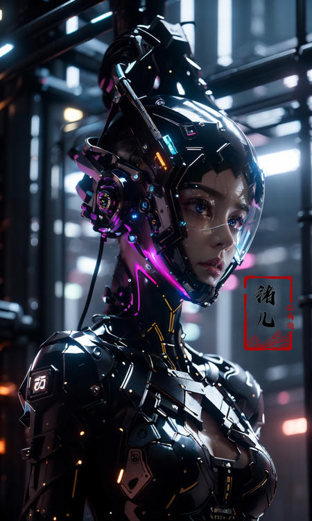 (dramatic, gritty, intense:1.4),masterpiece, best quality, 8k, insane details, intricate details, hyperdetailed, hyper quality, high detail, ultra detailed, Masterpiece, science fiction(cyberpunk:1.3)building,
1girl,  soloPatent leatherbodysuitglowingshiny(shiny skin:1.7)(long legs:1.3),  (Slim body:1.1) (upper body:1.2)
<lora:~Q?-[SZg
 Patent leather:0.95>