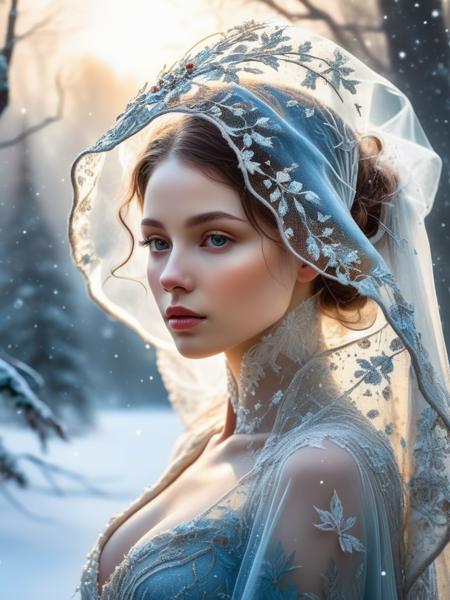 <lora:SS02ImpressionisticPainting_Hap_XL:1.7>,Thomas Kinkade style, <lora:add-detail-xl:0.1> lady of the winter, sexy and mysterious silhouette, billowing  transparent veil, watercolor painting by Zdzislaw Beksinski and George Buckett, inspired by Egon Schiele and Gustav Klimt, Carne Griffiths and Agnes Cecile,  fantasy concept art, artistic photorealism, smooth, Steve McCurry style, great masterwork by head of prompt engineering, amazing depth,