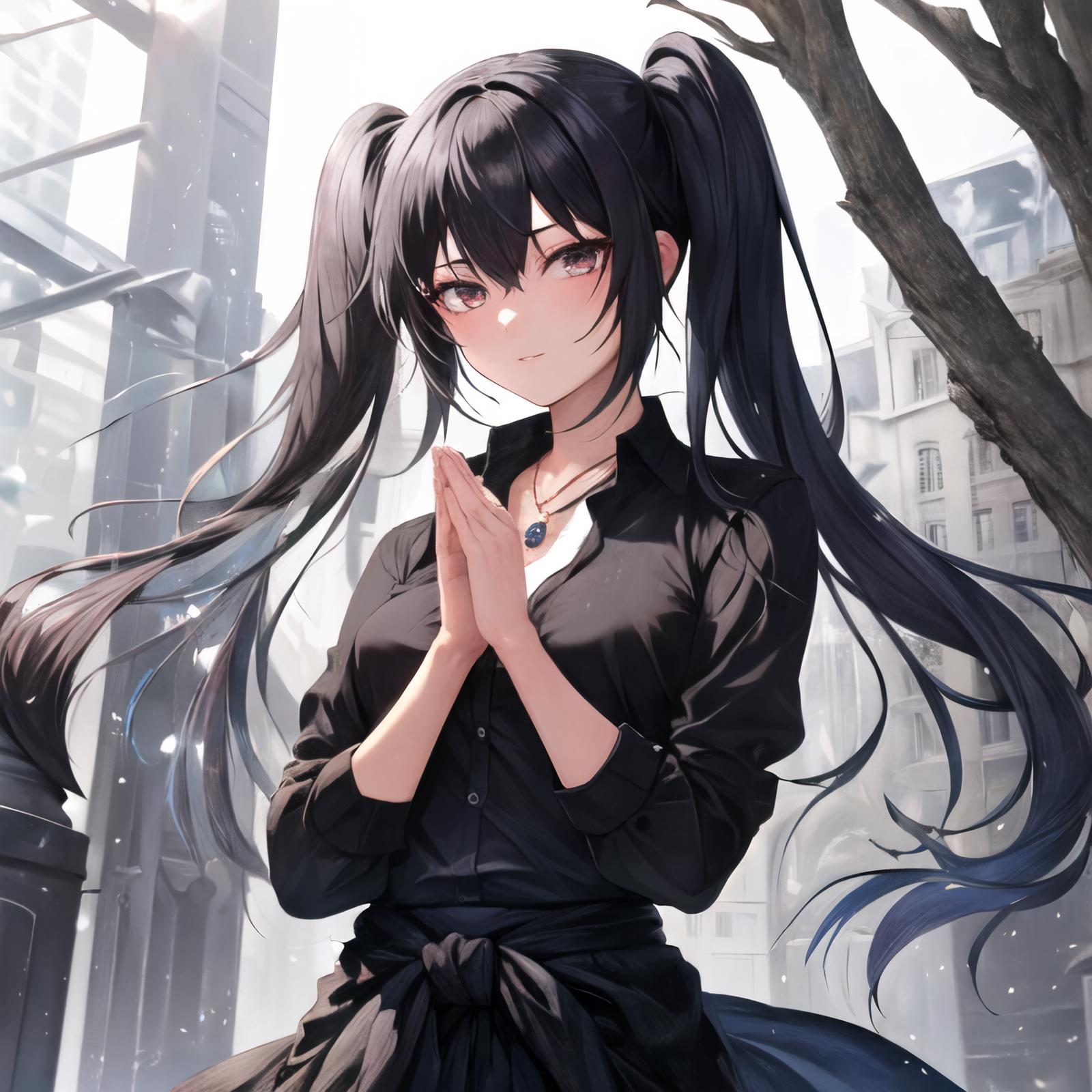 414429 anime girls, white dress, blue hair, short hair, books, blue eyes,  prayer, anime, church - Rare Gallery HD Wallpapers