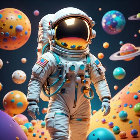 3D Render Style, 3DRenderAF, 
A astronaut, colorful, joyful, toy, 
,<lora:3DRenderConfig4:1>