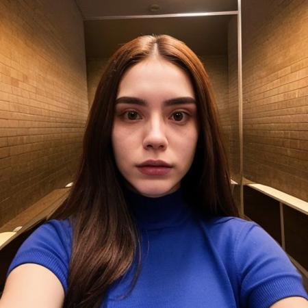 A selfie style photo of the last 25 year old woman from the last day of human kind on earth, extremely detailed, apocalypse, end of times