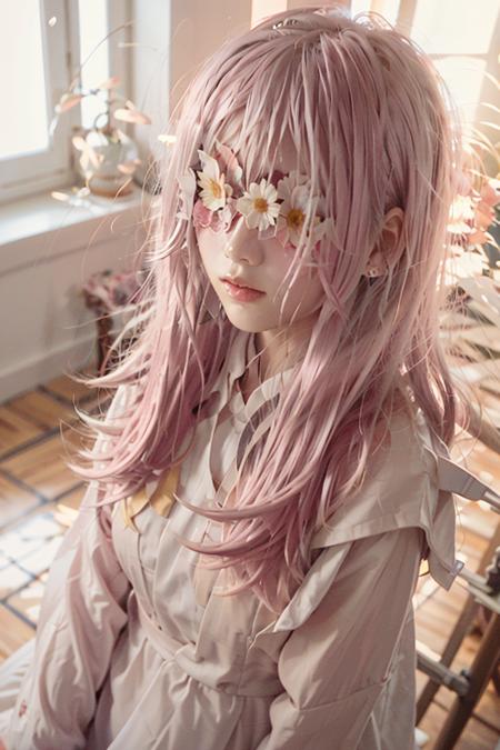 1girl, <lora:sd-No.176-000014:0.5>,flower mask, <lora:sd-No.147-000014:0.8>, 8k, RAW photo, best quality, masterpiece,realistic, photo-realistic,