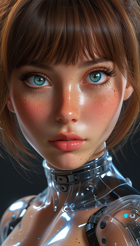 (in ARTIST style:1.4), (masterpiece:1.7),
(Gorgeous transparent girl, cutest, perfect transparent body, science fiction, transparent armour, transparent skin texture), stunning unique female character, cutest,
tan, bangs, freckles,striking striking large eyes filled with joy and excitement, extravagant eyelashes, aligned eyes, tiny waist, perfect body,
(full transparent body:2), transparent:2, (Transparent Texture:2), perfect wavy vibrant hair, (extra large lashes:2), (very detailed eyes:2),
(masterpiece:1.8), (highest detailed:1.8), (angle:1.8), perfectly lighted, (contrast), (saturated), (((sharp focus))),
(hyperdetailed:1.3), (intricate details:1.2), (Refined details:1.3), (best quality:1.5), highly detailed textures, vibrant colors,
<lora:add-detail-xl:1> (ultra sharp focus:1.8), (thin lines:1.8), (best quality:1.8),
(masterpiece:1.8), (highest detailed:1.8), (angle:1.8), perfectly lighted, (contrast), (saturated), (((sharp focus))), (hyperdetailed:1.3), (intricate details:1.2), (Refined details:1.3),
(best quality:1.5), highly detailed transparent textures, transparent vibrant colors, (finely detailed beautiful eyes and detailed face),extremely detailed CG unity 8k wallpaper,
(masterpiece:1.8), (highest detailed:1.8), (angle:1.8), perfectly lighted, (contrast), (saturated), (((sharp focus))), (hyperdetailed:1.3), (intricate details:1.2), (Refined details:1.3),
(best quality:1.5), highly detailed textures, vibrant colors,
<lora:Someplastic:0.7>,
(ultra sharp focus:1.8), (detailed skin:1.8), (thin lines:1.8), (best quality:1.8),
<lora:glowneon_xl_v1:0.8>
<lora:Expressive_H:1>expressiveh,