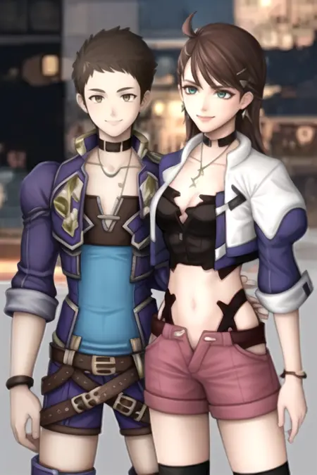 Rex x Shion Uzuki (Xenoblade x Xenosaga)