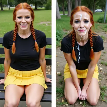 Bukkake Before and After (Flux)
