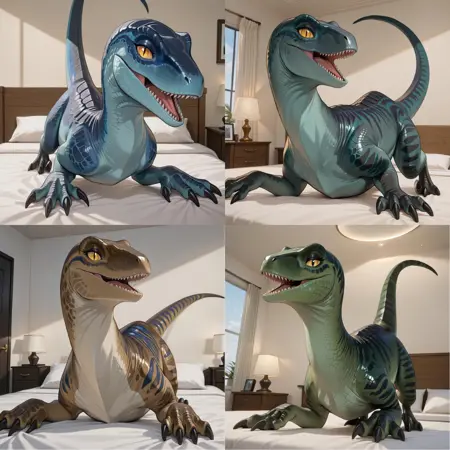 Velociraptor Pack - Blue/Charlie/Delta/Echo (Jurassic World) [PonyXL/Illustrious]