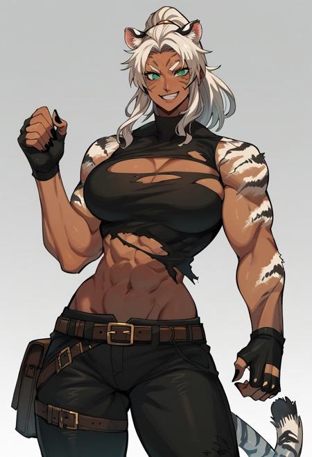 Helion Female Hrothgar OC Final Fantasy XIV V1