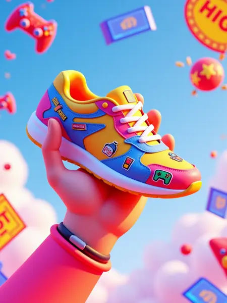 3D operation poster | E-commerce KV creative vision | Trendy blind box IP design