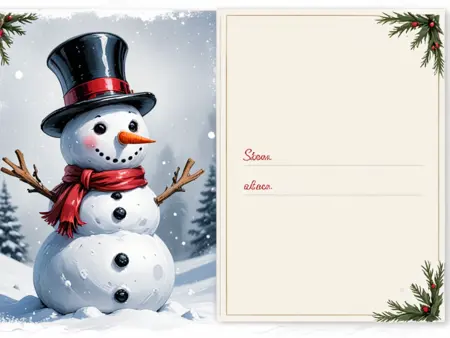 🎅 Christmas Postcard Template - Print your own generated X-mas card! 🎄 [SDXL]