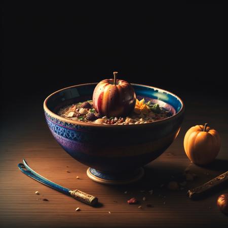 A bowl, colorful,
yang08k, photography, beautiful,  black background,
masterpieces, top quality, best quality, official art, beautiful and aesthetic,  realistic,
 <lora:yang08k:0.7>