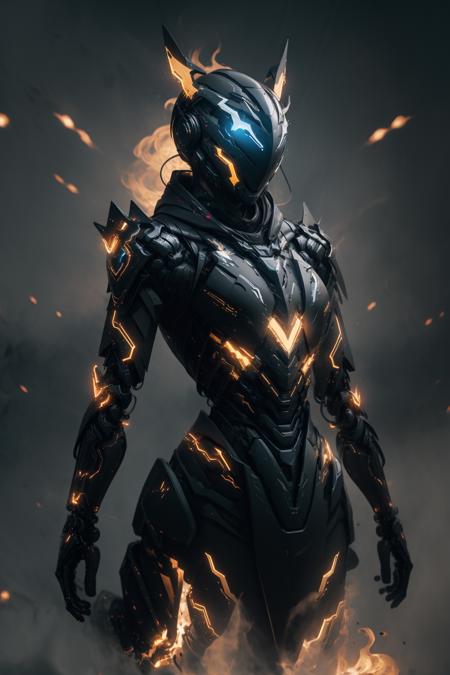 ((best quality)),absurdres,(ultra high res), mechanical suit, cyber helmet, looking at viewer, (8k), (Masterpiece), <lora:Darknight:0.77>