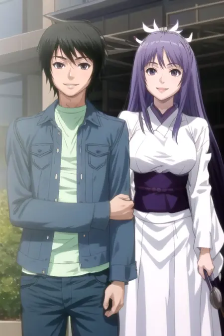 Minato Sahashi x Miya Asama (Sekirei)