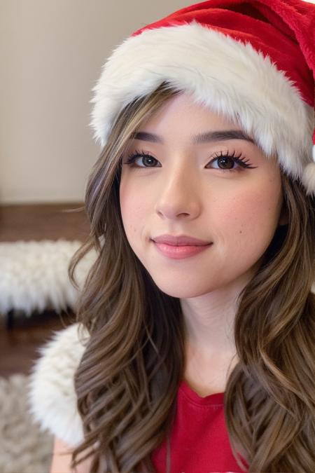 masterpiece, stunning closeup portrait photo of pkmn, wearing santa hat, 8k uhd, dslr, bright lighting, high quality, film grain, Fujifilm XT3