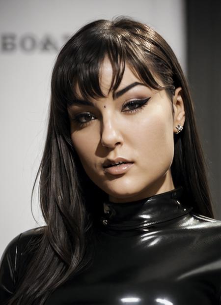 professional photograph of sks woman as ((dominatrix)), ((detailed face)), (High Detail), Sharp, 8k, ((bokeh)), <lora:locon_sasha_v1_from_v1_64_32:1.25>