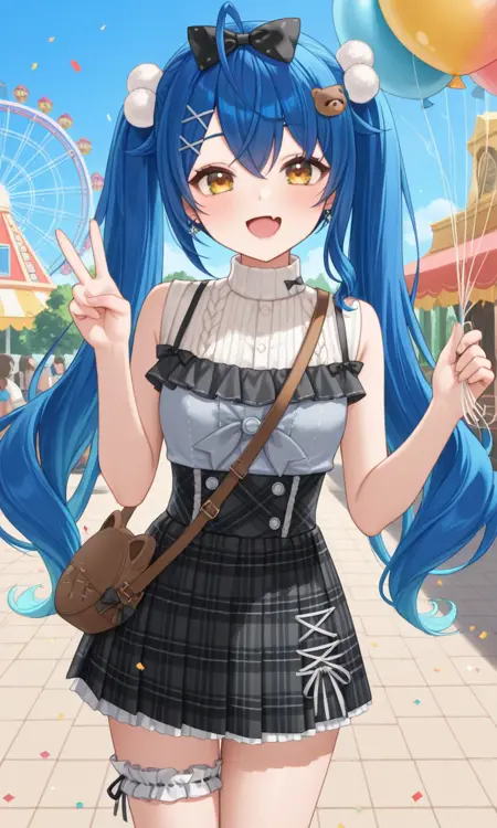 [Illustrious] Amamiya Kokoro(天宮こころ) - amusement date outfit - Nijisanji