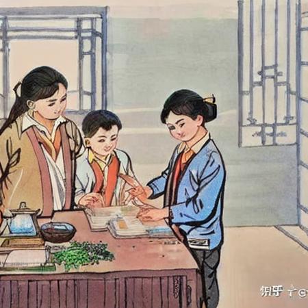 Chinese 1990s Elementary School Textbook Illustrations - v1.0 