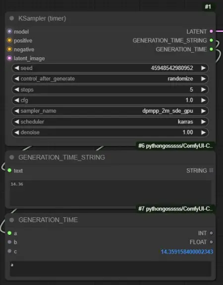 ComfyUI KSampler (timer)
