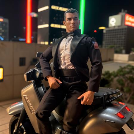 portrait of gijoeactionman person, in blade runner, professional photography, high resolution, 4k, detailed photo,    <lora:gijoeactionman_43650:1>